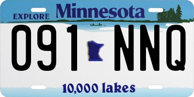 MN license plate 091NNQ