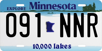 MN license plate 091NNR