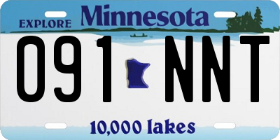 MN license plate 091NNT