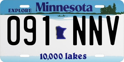 MN license plate 091NNV