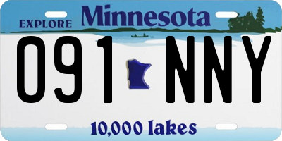MN license plate 091NNY