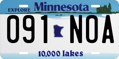 MN license plate 091NOA