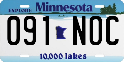 MN license plate 091NOC