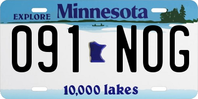 MN license plate 091NOG