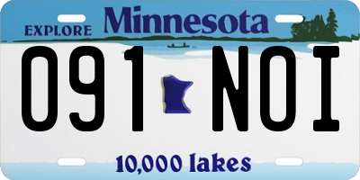 MN license plate 091NOI