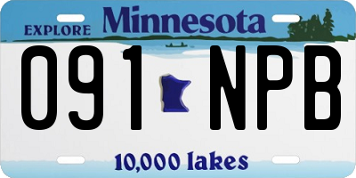 MN license plate 091NPB