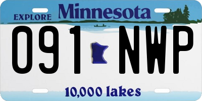 MN license plate 091NWP
