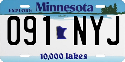 MN license plate 091NYJ