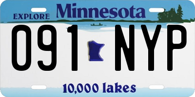 MN license plate 091NYP