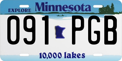 MN license plate 091PGB