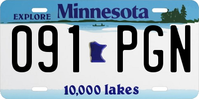 MN license plate 091PGN