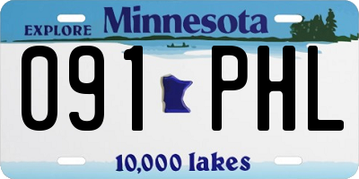 MN license plate 091PHL