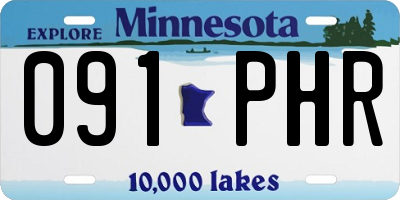 MN license plate 091PHR