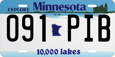 MN license plate 091PIB