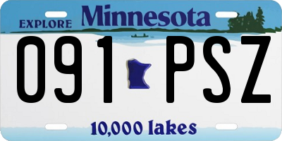 MN license plate 091PSZ