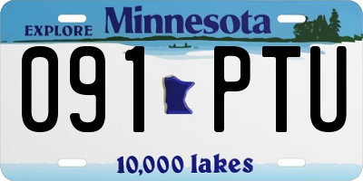 MN license plate 091PTU