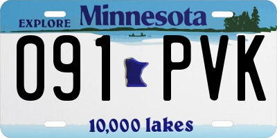 MN license plate 091PVK