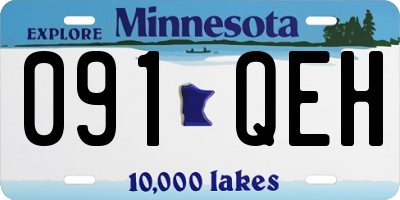 MN license plate 091QEH