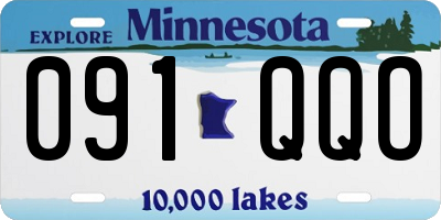 MN license plate 091QQO