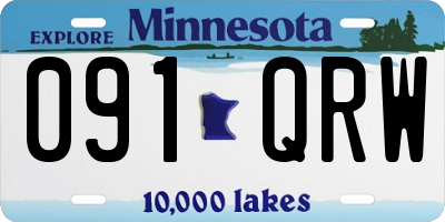MN license plate 091QRW