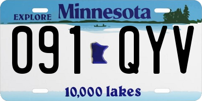 MN license plate 091QYV