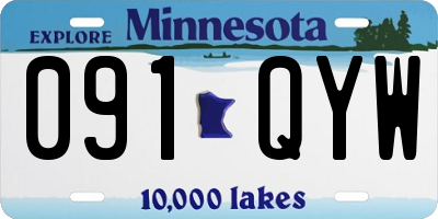 MN license plate 091QYW