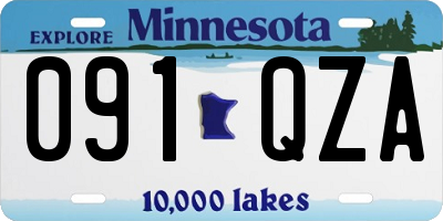 MN license plate 091QZA