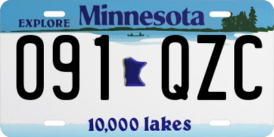 MN license plate 091QZC