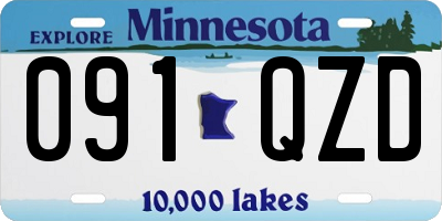 MN license plate 091QZD