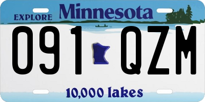 MN license plate 091QZM