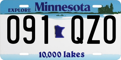 MN license plate 091QZO