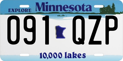 MN license plate 091QZP