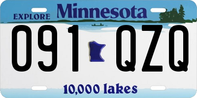 MN license plate 091QZQ