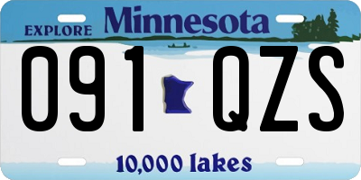 MN license plate 091QZS