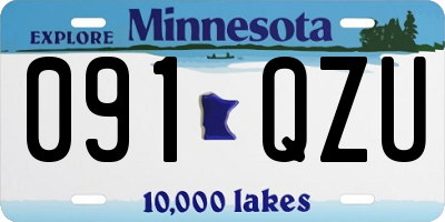 MN license plate 091QZU