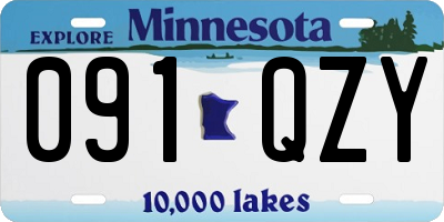 MN license plate 091QZY