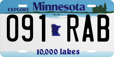 MN license plate 091RAB