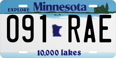 MN license plate 091RAE