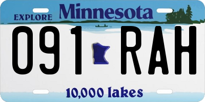MN license plate 091RAH