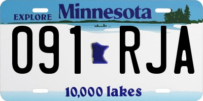 MN license plate 091RJA