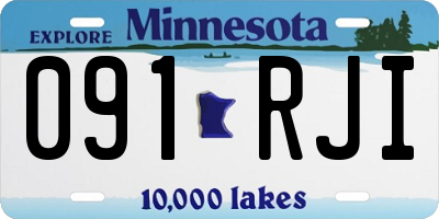 MN license plate 091RJI