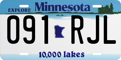 MN license plate 091RJL