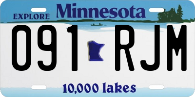 MN license plate 091RJM
