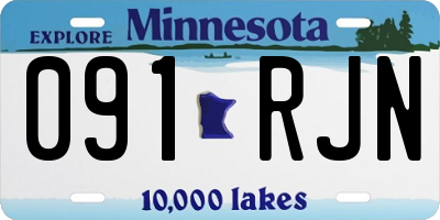 MN license plate 091RJN