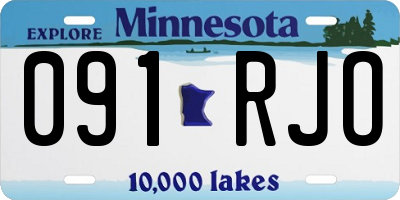 MN license plate 091RJO