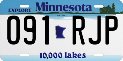 MN license plate 091RJP