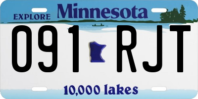 MN license plate 091RJT