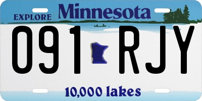 MN license plate 091RJY