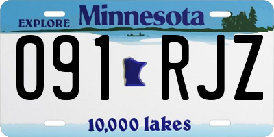 MN license plate 091RJZ