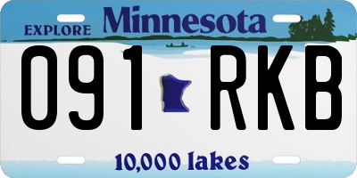 MN license plate 091RKB